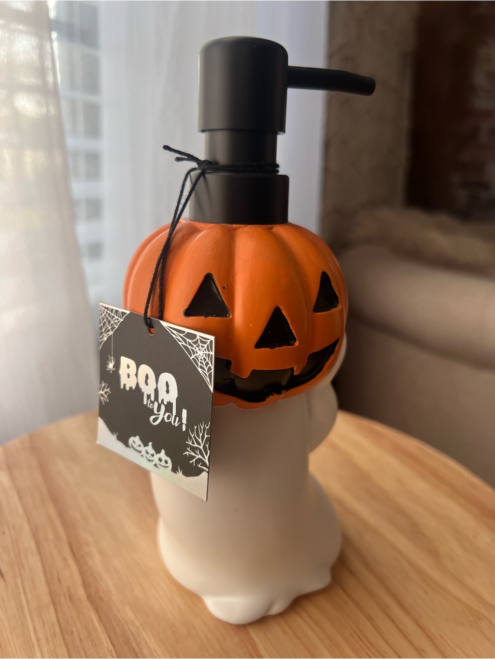 Pumpkin Head Ghost Hand Soap NWT
